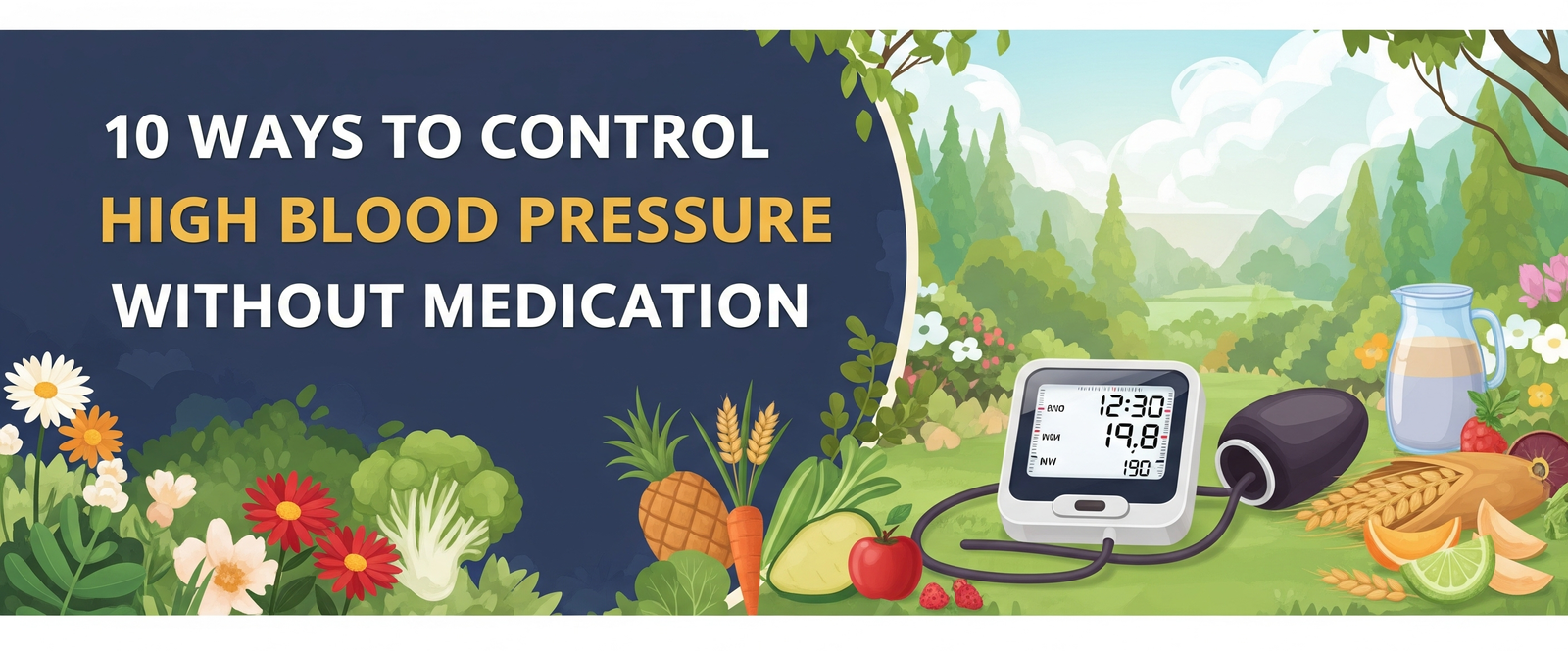 10 ways to control high blood pressure without medication