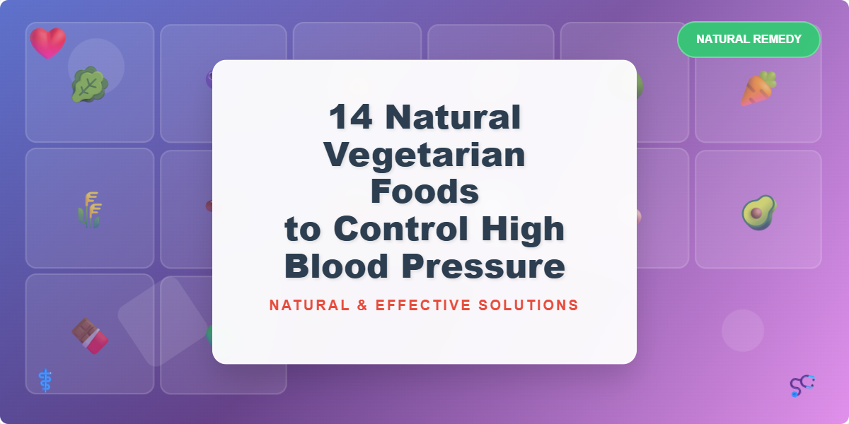 14 Natural Vegetarian Foods to Control High Blood Pressure
