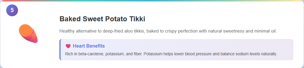 Baked Sweet Potato Tikki