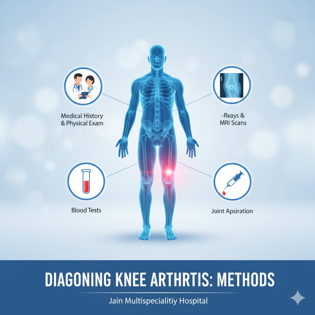 knee arthritis diagnosed by Physicians